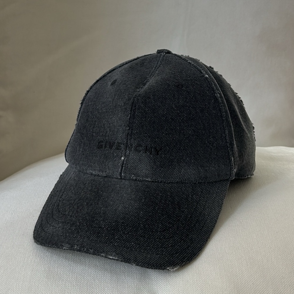 Givenchy Charcoal Distressed Hat